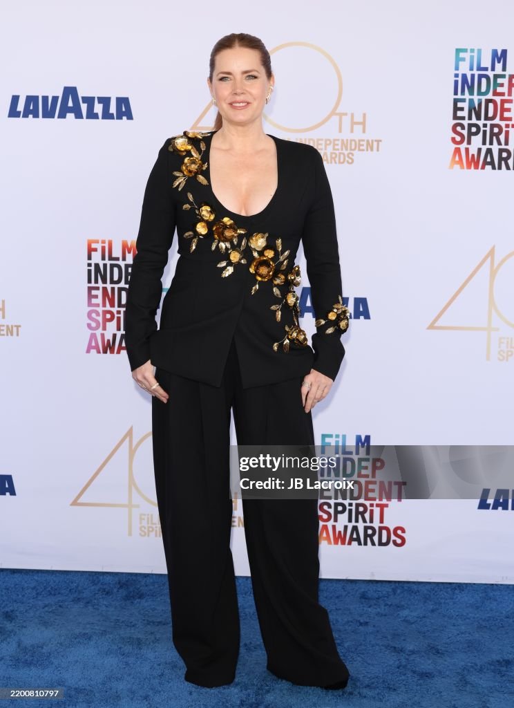 Amy Rutherford 2025 Amy Adams attends the 2025 Film Independent Spirit Awards on February ...