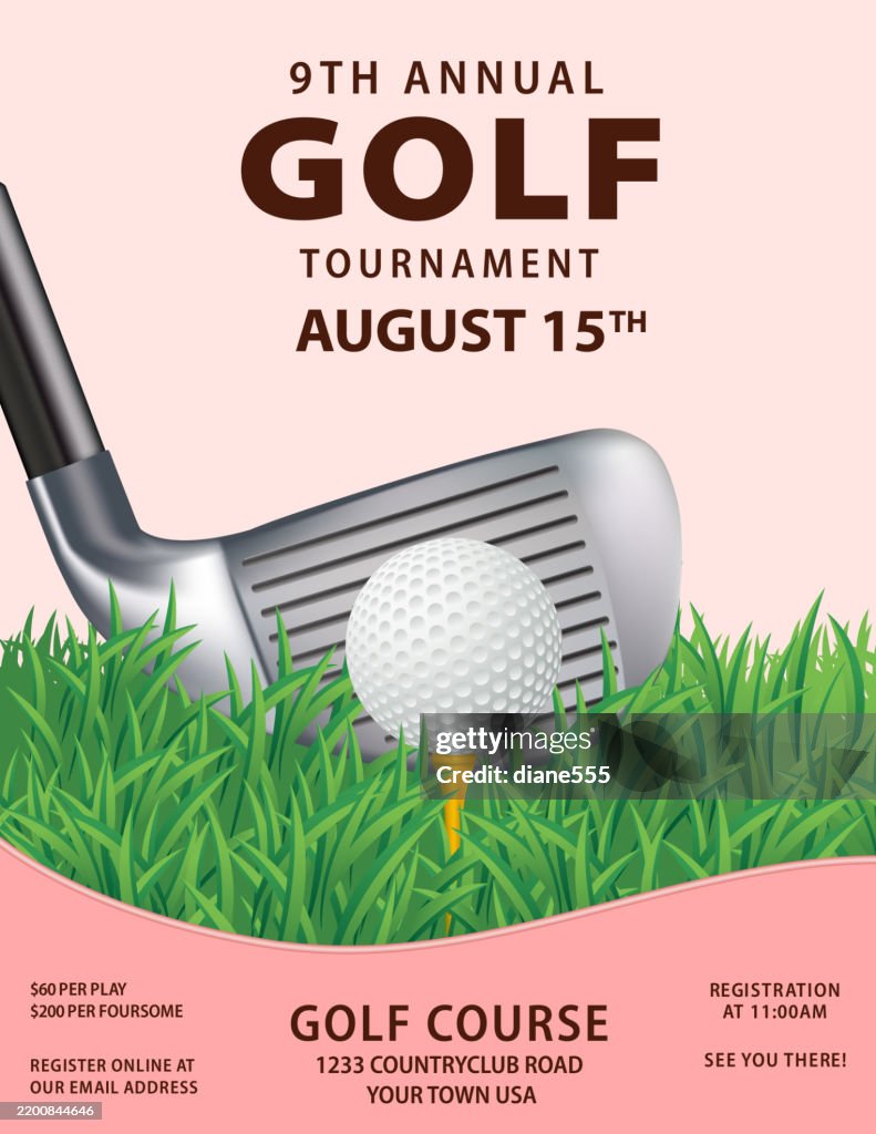 Golf Tournament Flyer Template