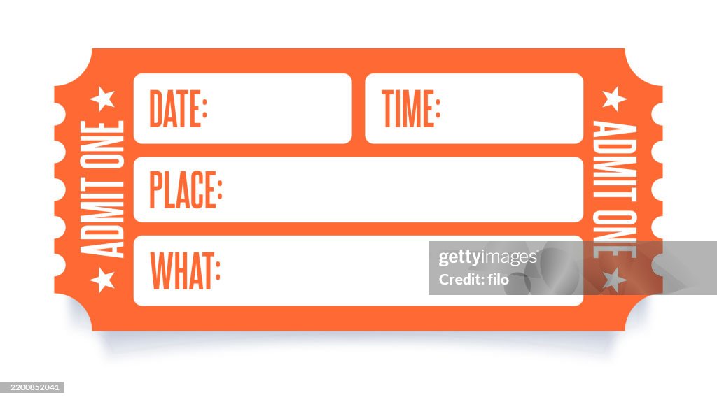 Admit One Ticket Event Access Invitation Event Plan Design