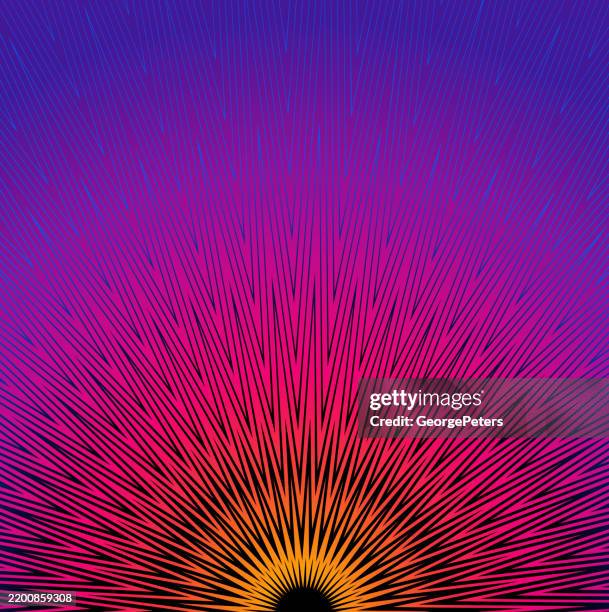 concentric circles and sunbeams, background - psychedelic mandala vector stock illustrations