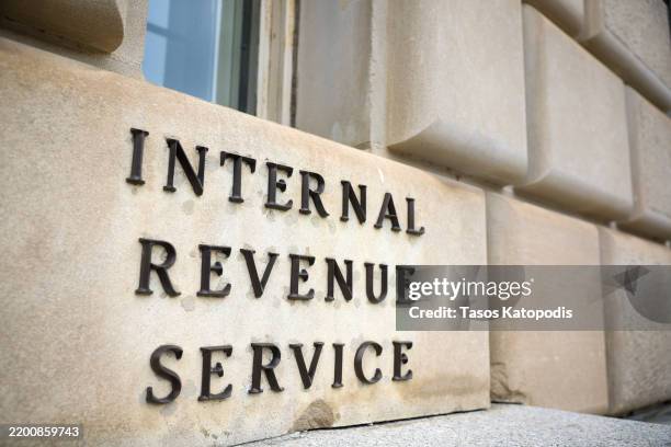 The Internal Revenue Service Building is seen on February 20, 2025 in Washington, DC. The Internal Revenue Service will begin laying off roughly...