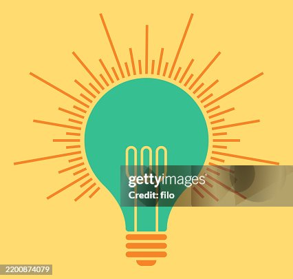 Idea Lightbulb Invention Thinking Symbol Design Element Idea Lightbulb Invention Thinking Symbol Design Element