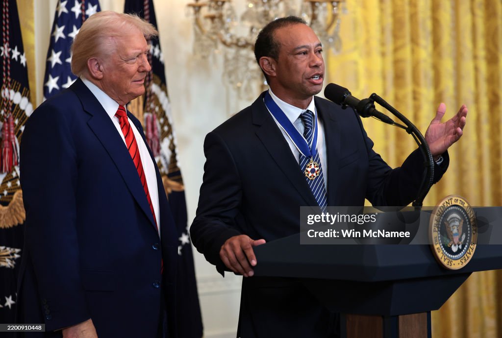 President Trump Holds Reception Honoring Black History Month In The East Room Of The White House