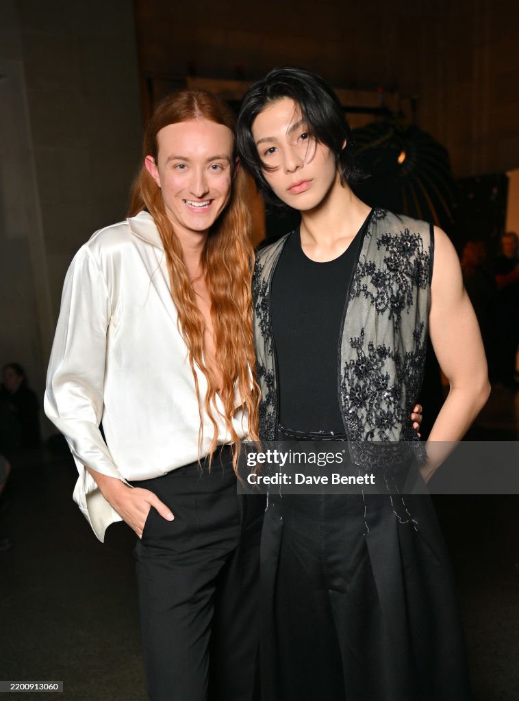 Harris Reed Crin Harris Reed and Raul attend the Harris Reed AW25 Show during London ...