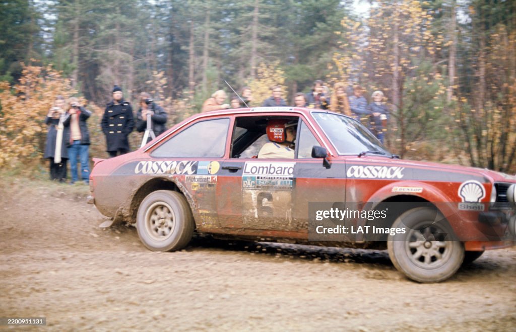Ac Rally Roger Clark / Tony Mason, Ford Escort RS1800 during the RAC Rally on ...