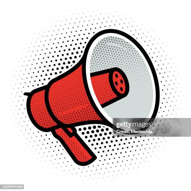 megaphon zeichen in vektor. - megafon stock-grafiken, -clipart, -cartoons und -symbole