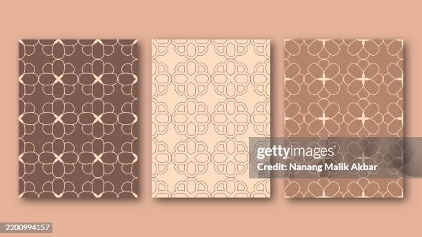 seamless pattern set for background design - seamless herringbone pattern stock illustrations