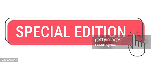 Special Edition - Click button with hand cursor on white background Special Edition - Click button with hand cursor on white background