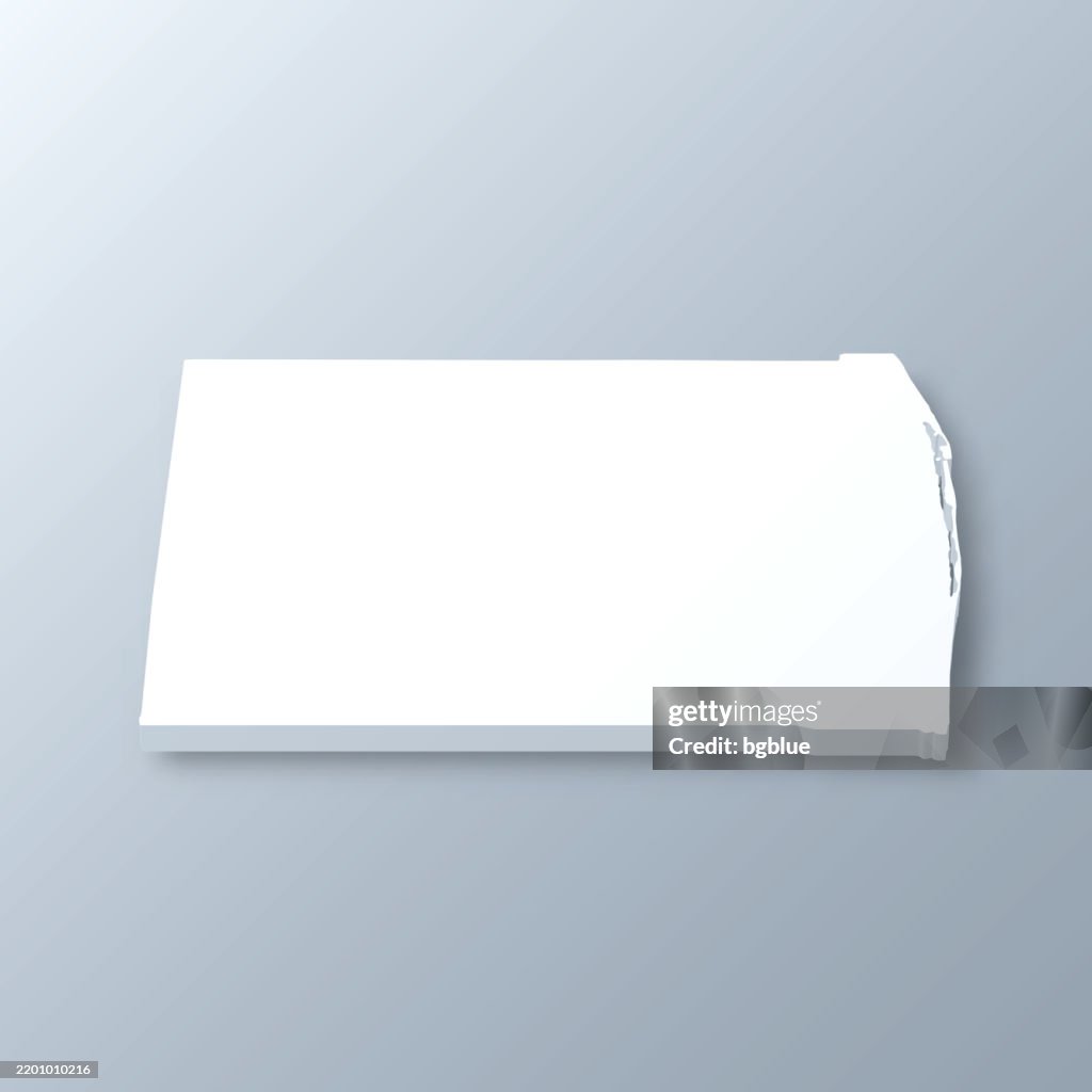 Palm Beach County, Florida. 3D-Karte auf grauem Hintergrund