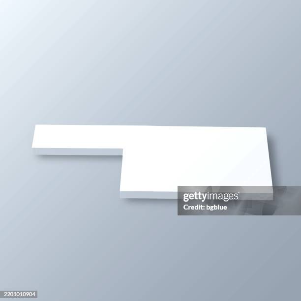 christian county, missouri. 3d map on gray background - ozark mountains missouri stock illustrations