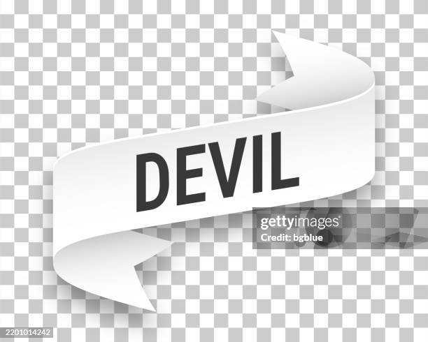 devil - 3d banner on transparent background - bioluminescence stock illustrations
