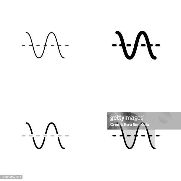 volatility icon design in four styles with editable stroke. line, solid, flat line, and duotone line. suitable for web page, mobile app, ui, ux, and gui design. - volatile waves stock illustrations