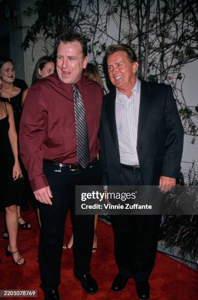 American actors Martin Sheen and Colin Quinn arriving at the Twin Palms restaurant for the NBC All-Star press tour cocktail party in Pasadena,...
