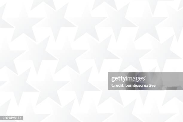 seamless pattern with stars - gray halftone background stock illustrations