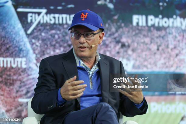 Steve Cohen, Chairman & CEO, Point72; Chairman & CEO, New York Mets, speaks during the third day of the FII PRIORITY Summit held at the Faena Hotel...
