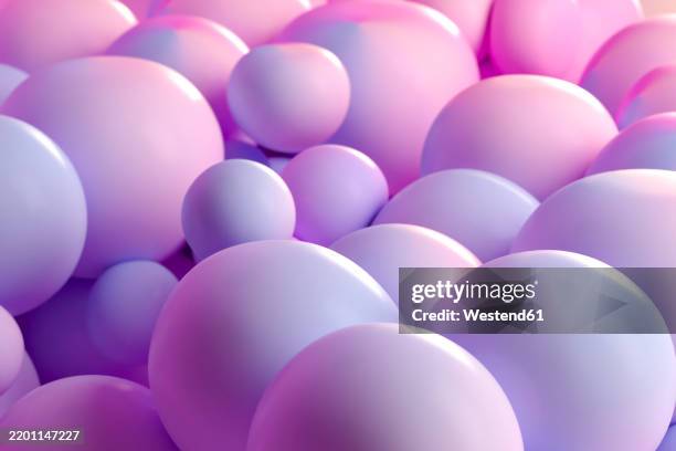 abstract pastel-colored soft balls in a vibrant smooth texture background - abstract bubble background stock illustrations