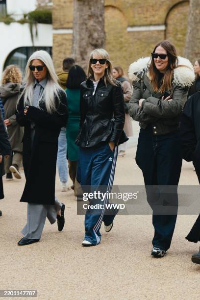 Streetstyle during London RTW Fall Fashion Week 2025 on February 24, 2025 in London, United Kingdom.
