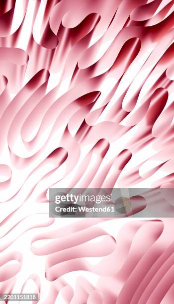 3d rendered abstract pink wave background with fluid shapes and light gradients - digitalization background stock illustrations