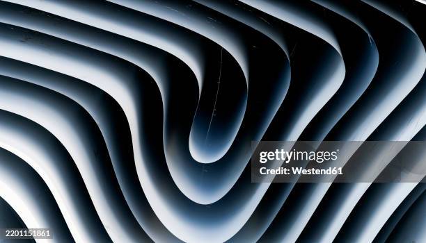 abstract monochrome 3d render with wavy ripples and gradients - product range stock illustrations