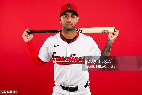 Braya Rocchio Brayan Rocchio of the Cleveland Guardians of the Cleveland Guardians ...