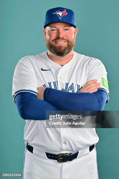 Manager John Schneider of the Toronto Blue Jays poses for a picture during the 2025 Toronto Blue Jays Photo day at the Player Development Complex on...
