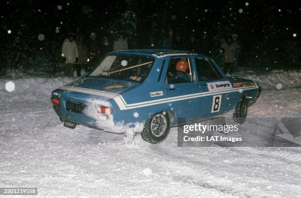 Jean-Pierre Nicolas / Michel Vial, Renault 12 Gordini during the Swedish Rally on February 15, 1973.