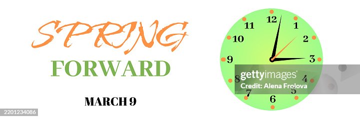 Daylight saving day Spring forward web banner Daylight saving day Spring forward web banner