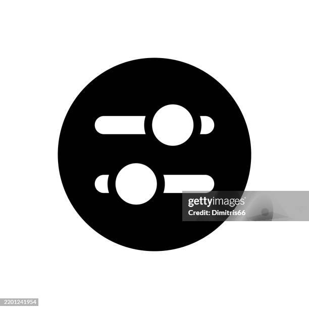 settings icon - equalizer bars stock illustrations