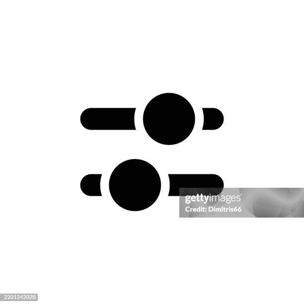 settings icon - equalizer bars stock illustrations