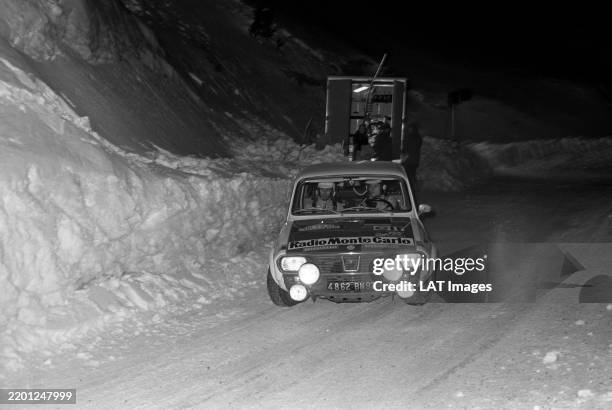 Patrick Tambay / Gérard Marion, Renault 12 Gordini during the Monte Carlo Rally on January 19, 1973.