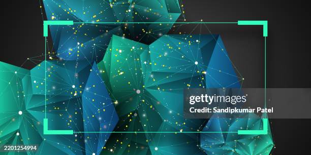 vector 3d abstract geometric facet shape. use for banners, web, brochure, ad, poster, etc. - virtual reality construction stock illustrations