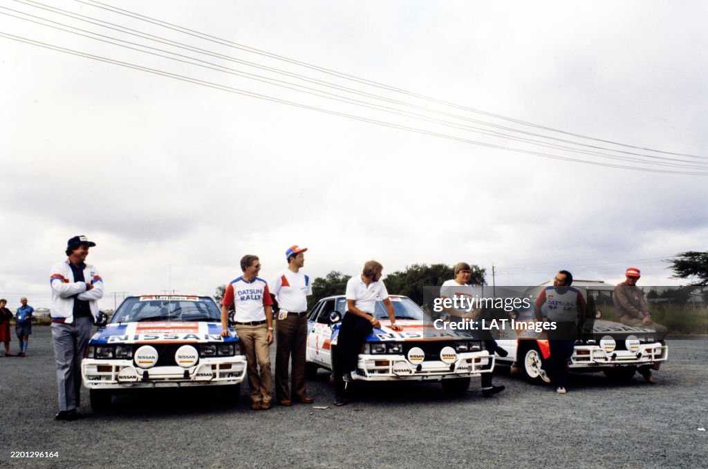 Rob Combes Rally The Nissan teams of Anton Levitan, Mike Kirkland, Seppo Harjanne ...