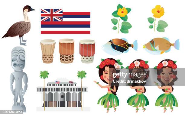 Hawaiianische Symbole, Stock-Foto