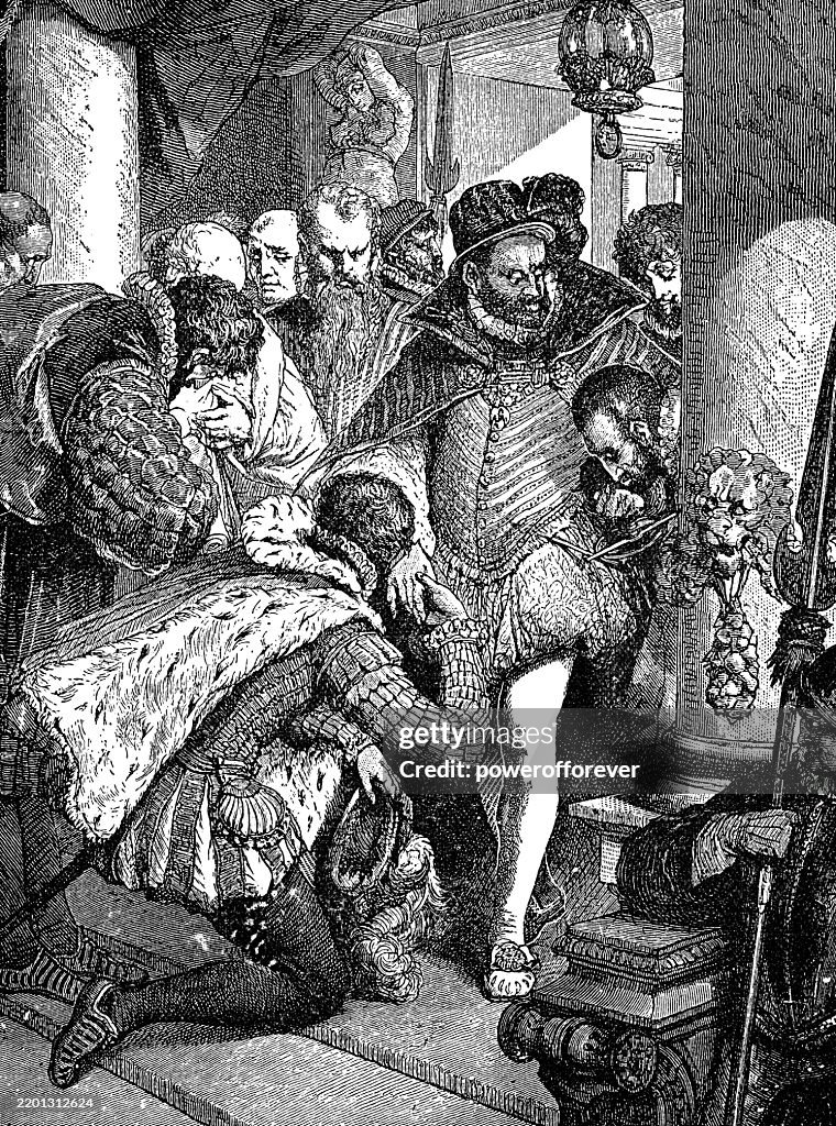 Christopher Columbus Received by Dignitaries Upon His Return from the New World - 15th Century