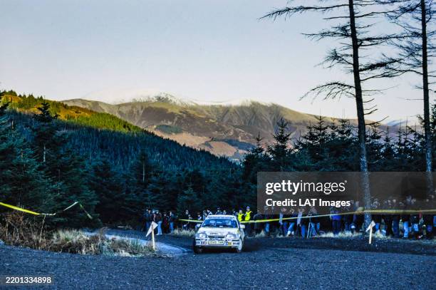 Louise Aitken-Walker / Christina Thörner, Vauxhall Astra / Opel Kadett during the RAC Rally on November 25, 1990.