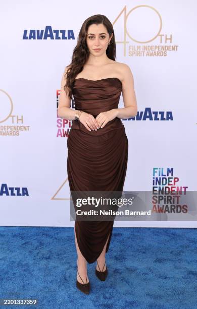Cristin Milioti attends the 2025 Film Independent Spirit Awards on February 22, 2025 in Santa Monica, California.