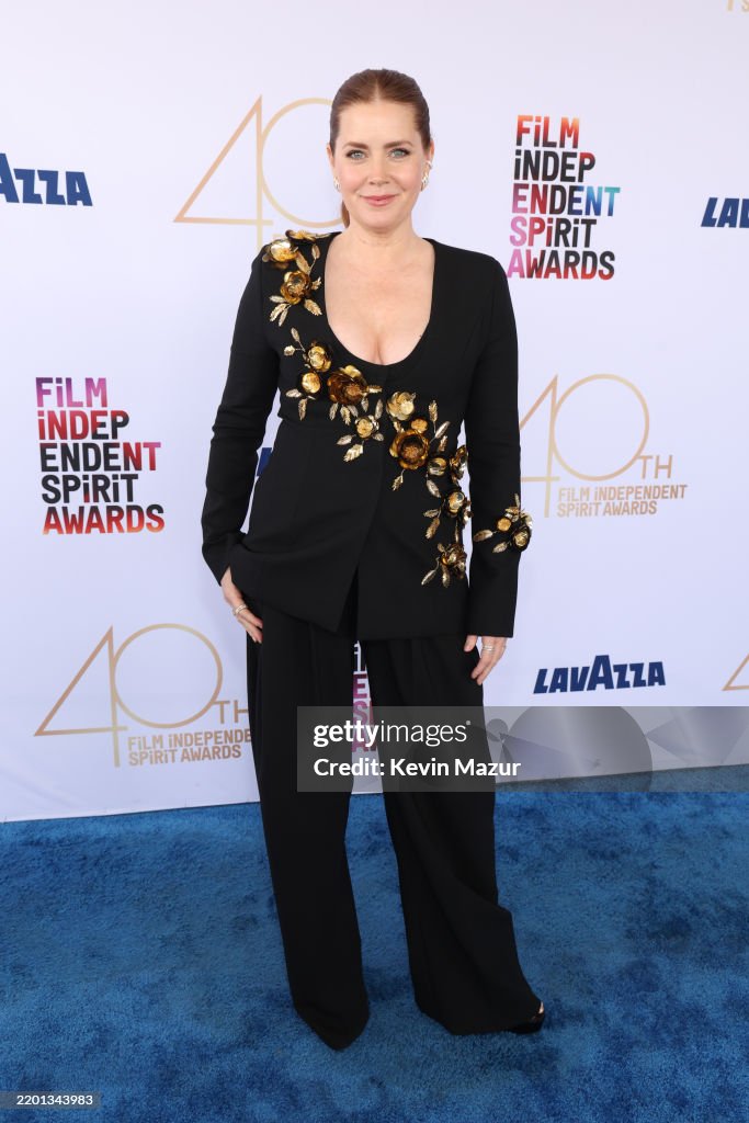 Amy Rutherford 2025 Amy Adams attends the 2025 Film Independent Spirit Awards on February ...