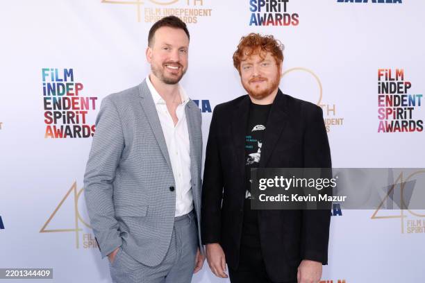 Scott Beck and Bryan Woods attend the 2025 Film Independent Spirit Awards on February 22, 2025 in Santa Monica, California.