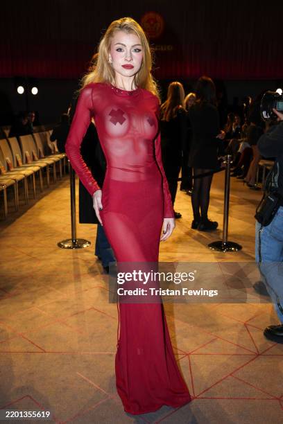 Mason attends the Helen Anthony show during London Fashion Week February 2025 at the The Londoner Hotel on February 22, 2025 in London, England.