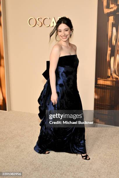 Mikey Madison at the 97th Annual Academy Awards Nominees Dinner held at the Academy Museum of Motion Pictures on February 25, 2025 in Los Angeles,...