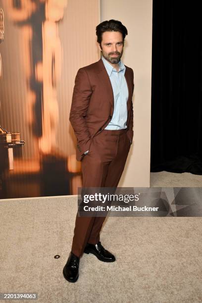 Sebastian Stan at the 97th Annual Academy Awards Nominees Dinner held at the Academy Museum of Motion Pictures on February 25, 2025 in Los Angeles,...