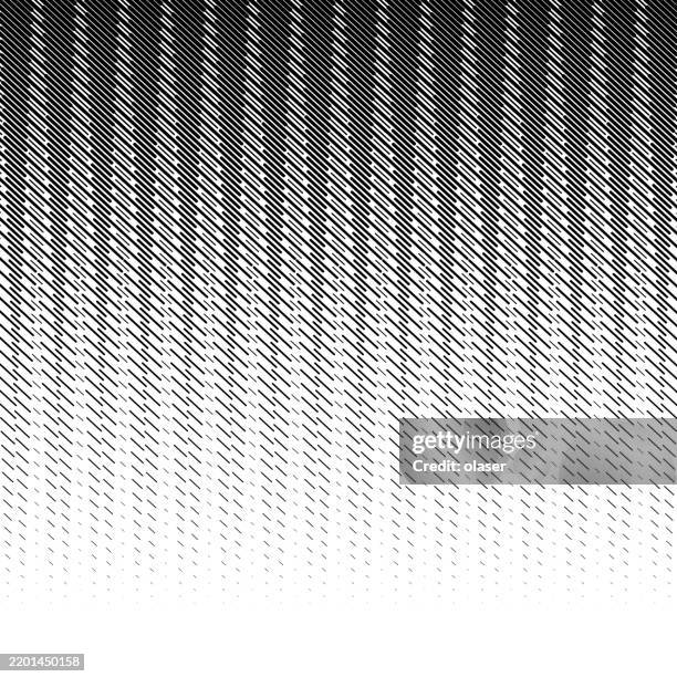 a stylish black and white pattern created with fine diagonal lines, forming a gradient that transforms from dark to light. ideal for modern designs, backgrounds, and creative projects. - tapestry stock illustrations