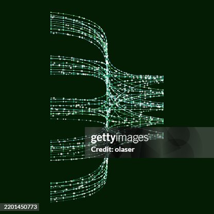 A dynamic visual of intertwining green lines creating a wave-like pattern against a dark background, radiating energy and movement. A dynamic visual of intertwining green lines creating a wave-like pattern against a dark background, radiating energy and movement.