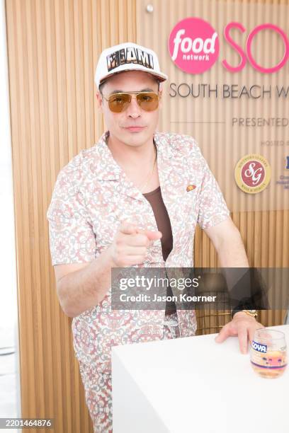 Jeff Mauro attends the Grand Tasting Village during the 2025 South Beach Wine & Food Festival on February 22, 2025 in Miami Beach, Florida.