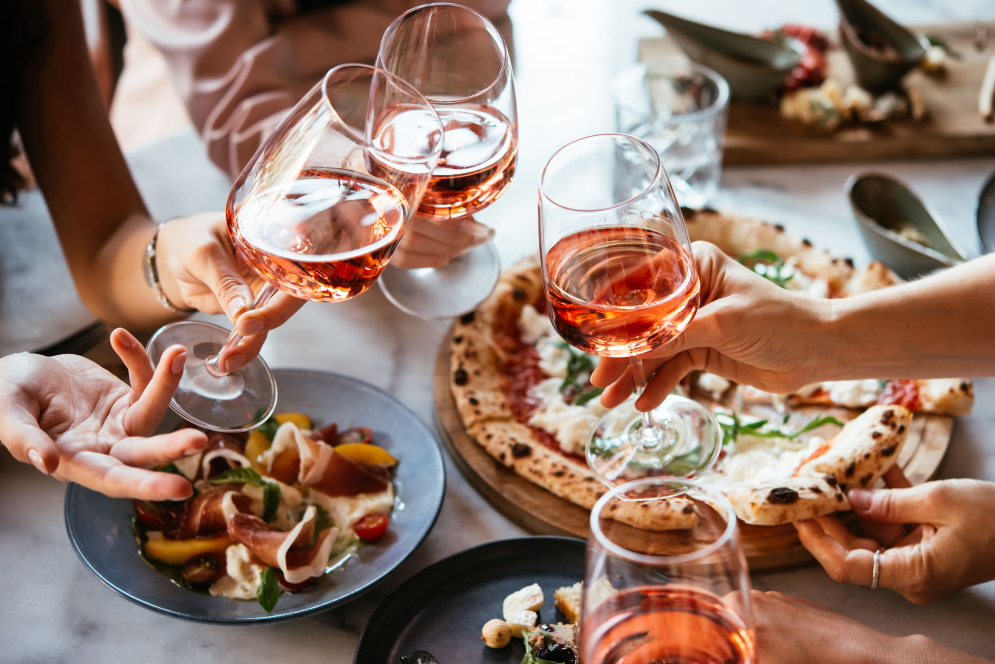 pizza wine