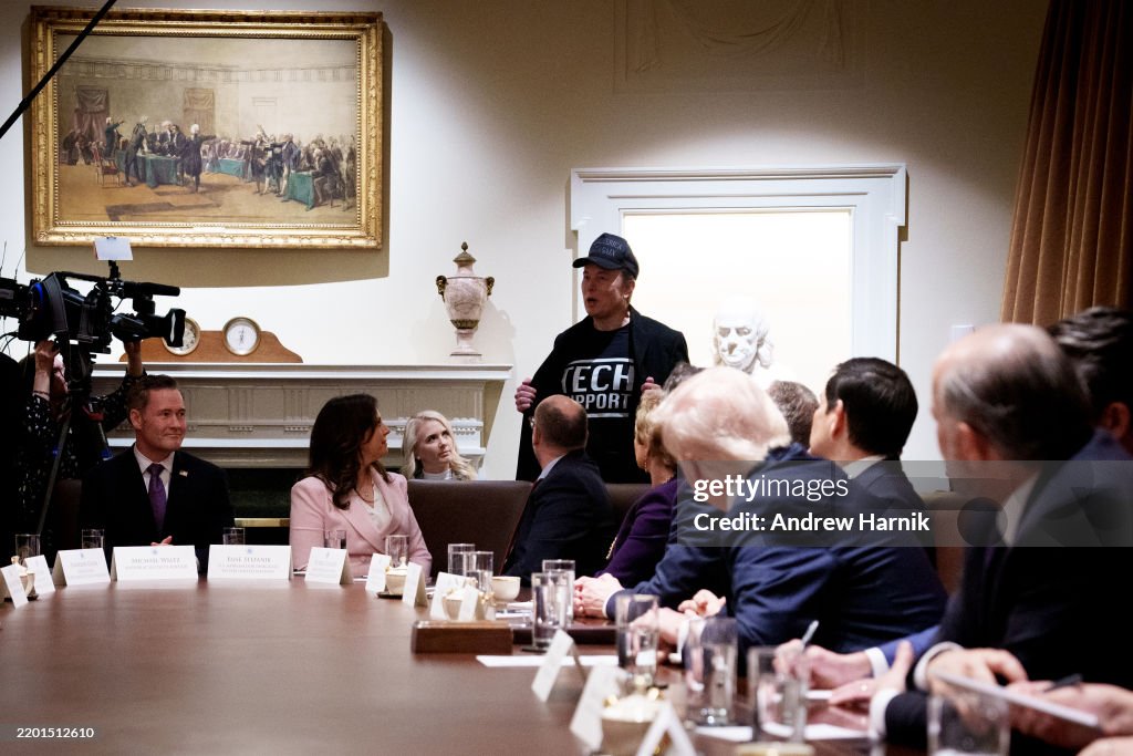 Joined By Elon Musk, Trump Holds First Cabinet Meeting Of His Second Term
