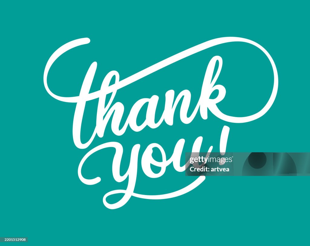 Hand Lettering Thank You Examples Thank You Hand Lettering High-Res Vector Graphic - Getty Images
