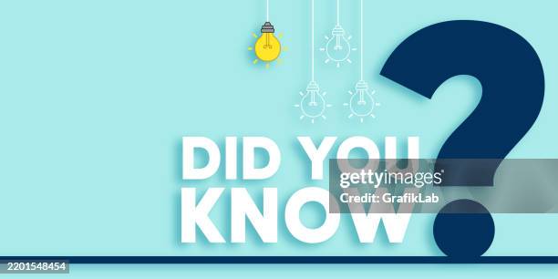 bright did you know visual with innovation and curiosity symbolism - did you know stock illustrations