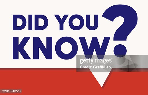 Did You Know Text With Red and White Design Elements Did You Know Text With Red and White Design Elements