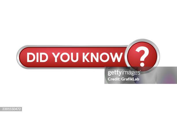 red did you know button icon with question mark symbol - trivia question stock illustrations